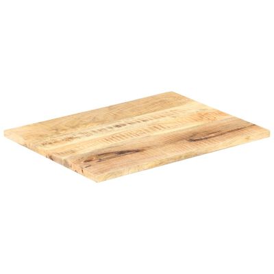 vidaXL Stolní deska masivní mangovníkové dřevo 25–27 mm 80 x 60 cm