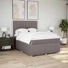 vidaXL Box spring postel s matrac&iacute; taupe 140x190 cm textil