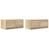 vidaXL TV skř&iacute;ňky 2 ks Dub Sonoma 60x31x25,5 cm Dřevěn&eacute; konstrukce