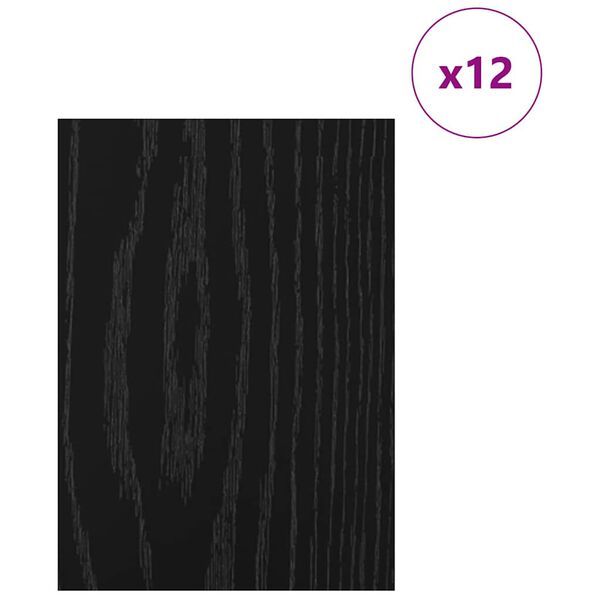 vidaXL Dekorační panely 12 pcs Černý dub 21 x 30 x 0.3 cm