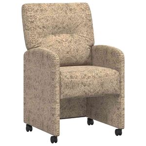 vidaXL J&iacute;deln&iacute; židle na kolečk&aacute;ch 2 pcs Světle &scaron;ed&aacute; 57 x 67 x 95 cm