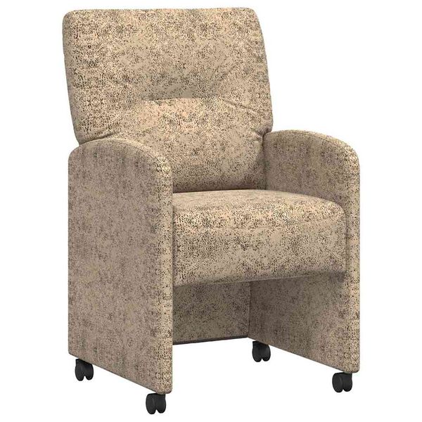 vidaXL J&iacute;deln&iacute; židle na kolečk&aacute;ch 2 pcs Světle &scaron;ed&aacute; 57 x 67 x 95 cm