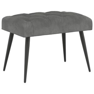 vidaXL Lavice s knofl&iacute;kov&yacute;m pro&scaron;&iacute;v&aacute;n&iacute;m Tmavě &scaron;ed&aacute; 60 x 40 x 45 cm