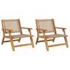 vidaXL Zahradn&iacute; n&aacute;bytek 2 pcs B&eacute;žov&aacute; 67 x 78 x 73 cm
