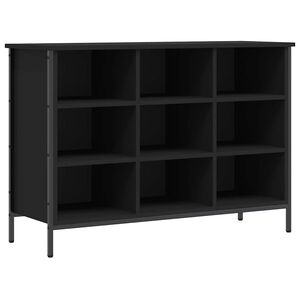 vidaXL Botn&iacute;k čern&yacute; 100 x 35 x 70 cm kompozitn&iacute; dřevo