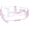 vidaXL Loveseat Sofa modr&aacute; 111 cm samet
