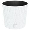 vidaXL Truhl&iacute;k s odn&iacute;matelnou vložkou b&iacute;l&yacute; 15 / 15,3 l PP ratan