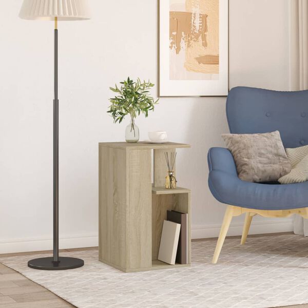 vidaXL Odkl&aacute;dac&iacute; stolek dub sonoma 35 x 35 x 60 cm kompozitn&iacute; dřevo