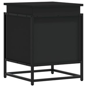 vidaXL &Uacute;ložn&yacute; box s v&iacute;kem čern&yacute; 40 x 40 x 51,5 cm kompozitn&iacute; dřevo