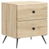 vidaXL Nočn&iacute; skř&iacute;ňka Dub sonoma 43 x 34,5 x 47,5 cm Kompozitn&iacute; dřevo