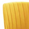vidaXL Otočn&eacute; j&iacute;deln&iacute; židle 2 ks žlut&eacute; samet