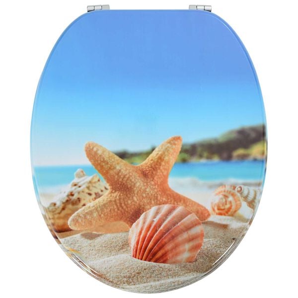 vidaXL Toaletn&iacute; prkno Světle modr&aacute; 44 x 38 cm MDF deska