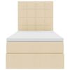 vidaXL Postel s &uacute;ložn&yacute;m prostorem a matrac&iacute; s čelo Kr&eacute;mov&aacute; 90 x 190 cm