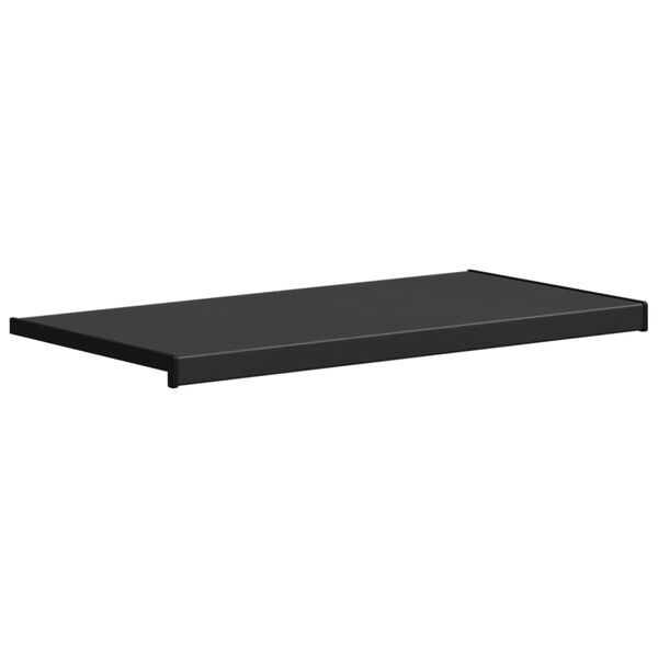 vidaXL Parapet okna Čern&aacute; s dřevěnou texturou 60 x 45 x 4,5 cm PVC