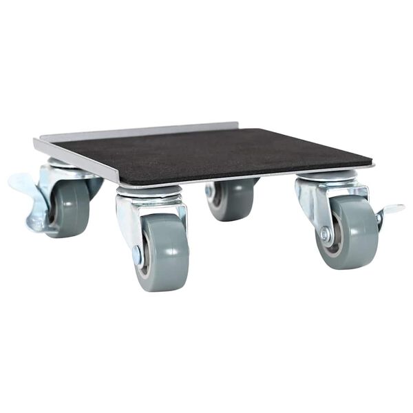 vidaXL N&aacute;bytkov&eacute; kolečka 4 ks se zved&aacute;kem 13,5x13,5x6 cm ocel 1300 kg