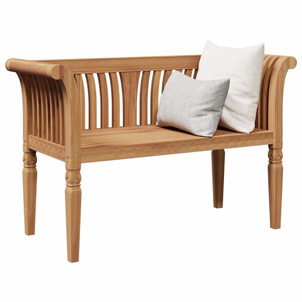 vidaXL Zahradní lavice Hnědá 127,5 x 52 x 80 cm Masivní teakové dřevo