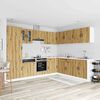 vidaXL 14d&iacute;ln&aacute; sada kuchyňsk&yacute;ch skř&iacute;něk "Kalmar" dub artisan kompozit