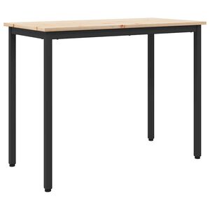 vidaXL stůl Př&iacute;rodn&iacute; 100 x 50 x 77 cm Inžen&yacute;rsk&eacute; dřevo a ocel