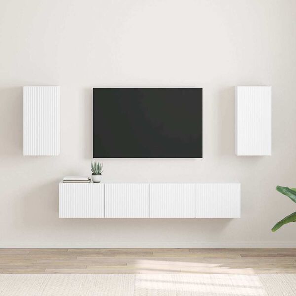 vidaXL TV wall cabinet 2 pcs B&iacute;l&aacute; 30 x 31 x 60 cm kompozitn&iacute; dřevo