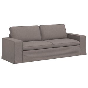 vidaXL Pohovka Taupe 222 x 80 x 82 cm textil