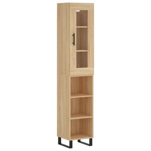 vidaXL Skříň highboard dub sonoma 34,5 x 34 x 180 cm kompozitní dřevo