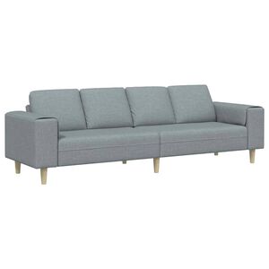 vidaXL Pohovka do ob&yacute;vac&iacute;ho pokoje Světle &scaron;ed&aacute; 250 x 77 x 76 cm