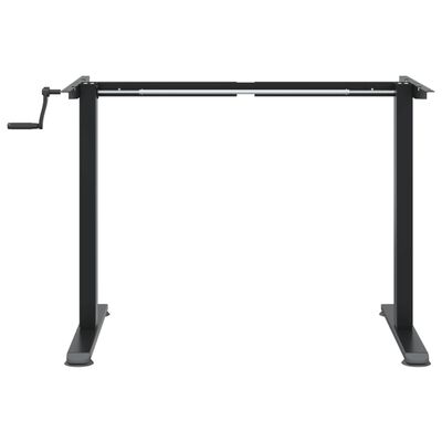 vidaXL Rám stojacího stolu černý (94–135) x 60 x (70–114) cm ocel