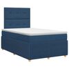 vidaXL Postel boxspring s matrac&iacute; s čelo Modr&aacute; 120 x 190 cm Textil