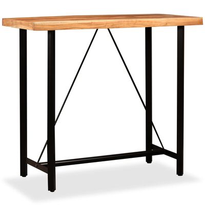 vidaXL Barový stůl masivní akáciové dřevo 120 x 60 x 107 cm