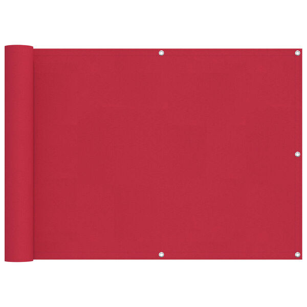 vidaXL Balkonov&aacute; clona V&iacute;nov&aacute; 75 x 200 cm PU potažen&yacute; oxford alu