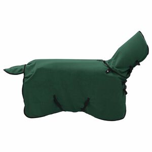 vidaXL Deka pro koně Tmavě zelen&aacute; 75 cm Polyesterov&aacute; fleecov&aacute; l&aacute;tka