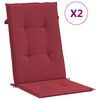 vidaXL Podu&scaron;ky na židli vysok&eacute; opěradlo 2 ks v&iacute;nov&eacute; 120x50x3 cm textil
