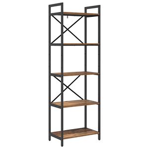 vidaXL Knihovna 5 &uacute;rovn&iacute; 56 x 34 x 171 cm Kompozitn&iacute; dřevo Star&eacute; dřevo