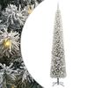 vidaXL Uměl&yacute; v&aacute;nočn&iacute; stromeček Zelen&aacute; 270 cm PVC, ocel a plast
