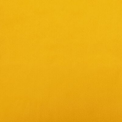 vidaXL Podnožka hořčicově žlutá 60x60x36 cm samet