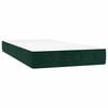 vidaXL Box spring postel s matrac&iacute; tmavě zelen&aacute; 200x200 cm samet