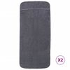 vidaXL Pl&aacute;žov&eacute; osu&scaron;ky 2 ks antracitov&eacute; 75 x 200 cm textil 400 GSM