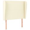 vidaXL Čelo postele typu u&scaron;&aacute;k kr&eacute;mov&eacute; 83 x 23 x 118/128 cm uměl&aacute; kůže
