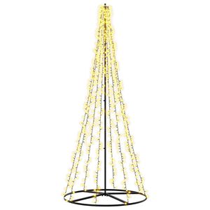 vidaXL LED v&aacute;nočn&iacute; strom 235 cm 1000 LED Tepl&aacute; b&iacute;l&aacute; Ocel Čern&aacute;