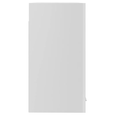vidaXL Horní skříňka prosklená bílá vysoký lesk 60x31x60cm dřevotříska