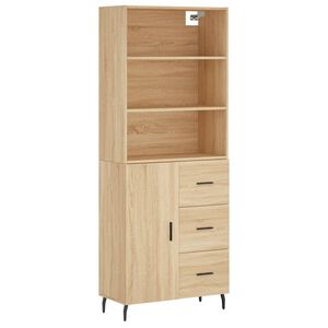 vidaXL Skř&iacute;ň highboard dub sonoma 69,5 x 34 x 180 cm kompozitn&iacute; dřevo