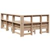 vidaXL Postel s knihovnou bez matrace 160 x 200 cm masivn&iacute; borovice