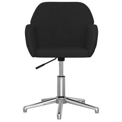 vidaXL Otočná kancelářská židle černá textil
