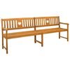 vidaXL Venkovn&iacute; lavice Př&iacute;rodn&iacute; 220 x 55,5 x 90 cm