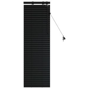 vidaXL Venet &scaron;koln&iacute; žaluzie Čern&aacute; 40 x 130 cm 35 mm Masivn&iacute; paulovnie
