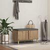 vidaXL Chodbičkov&aacute; lavice s pol&scaron;t&aacute;řem Artisanov&yacute; dub 60 x 38 x 46 cm