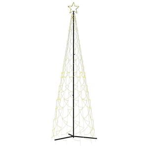 vidaXL V&aacute;nočn&iacute; stromeček z kužele, tepl&aacute; b&iacute;l&aacute;, 500 LED diod, 100 x 300 cm
