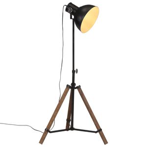 vidaXL Stojací lampa 25 W černá 75 x 75 x 90–150 cm E27