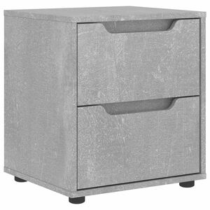 vidaXL Nočn&iacute; stolek VISNES betonově &scaron;ed&aacute; 45x40x50 cm kompozitn&iacute; dřevo