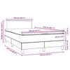 vidaXL Box spring postel s matrac&iacute; tmavě zelen&aacute; 120x210 cm samet